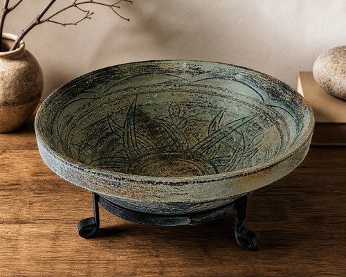Rustic carved decorative - carved,
