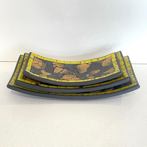 Mosaic trays dishes stands - trays,