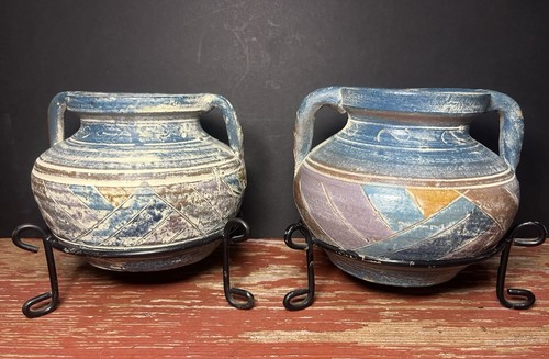 Pair southwest style pottery - pair,