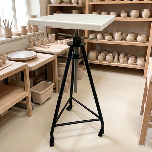 Floor sculpture pottery stand - floor,