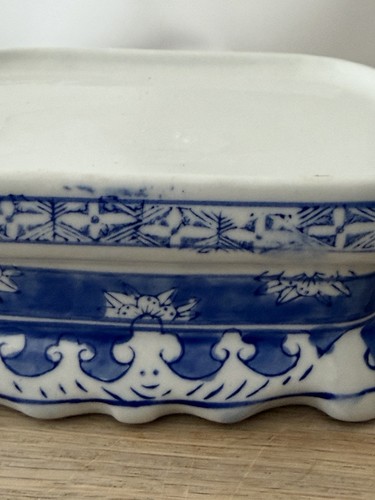 Vintage blue white ceramic - vintage,