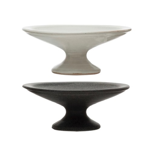 Stoneware pedestal set - pedestal, 2