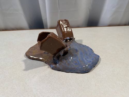 Handmade clay glazed pottery - clay,