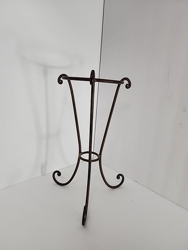 Metal amphora vase stand - metal,