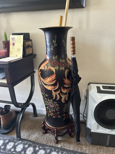 Ceramic vase with stand - ceramic,